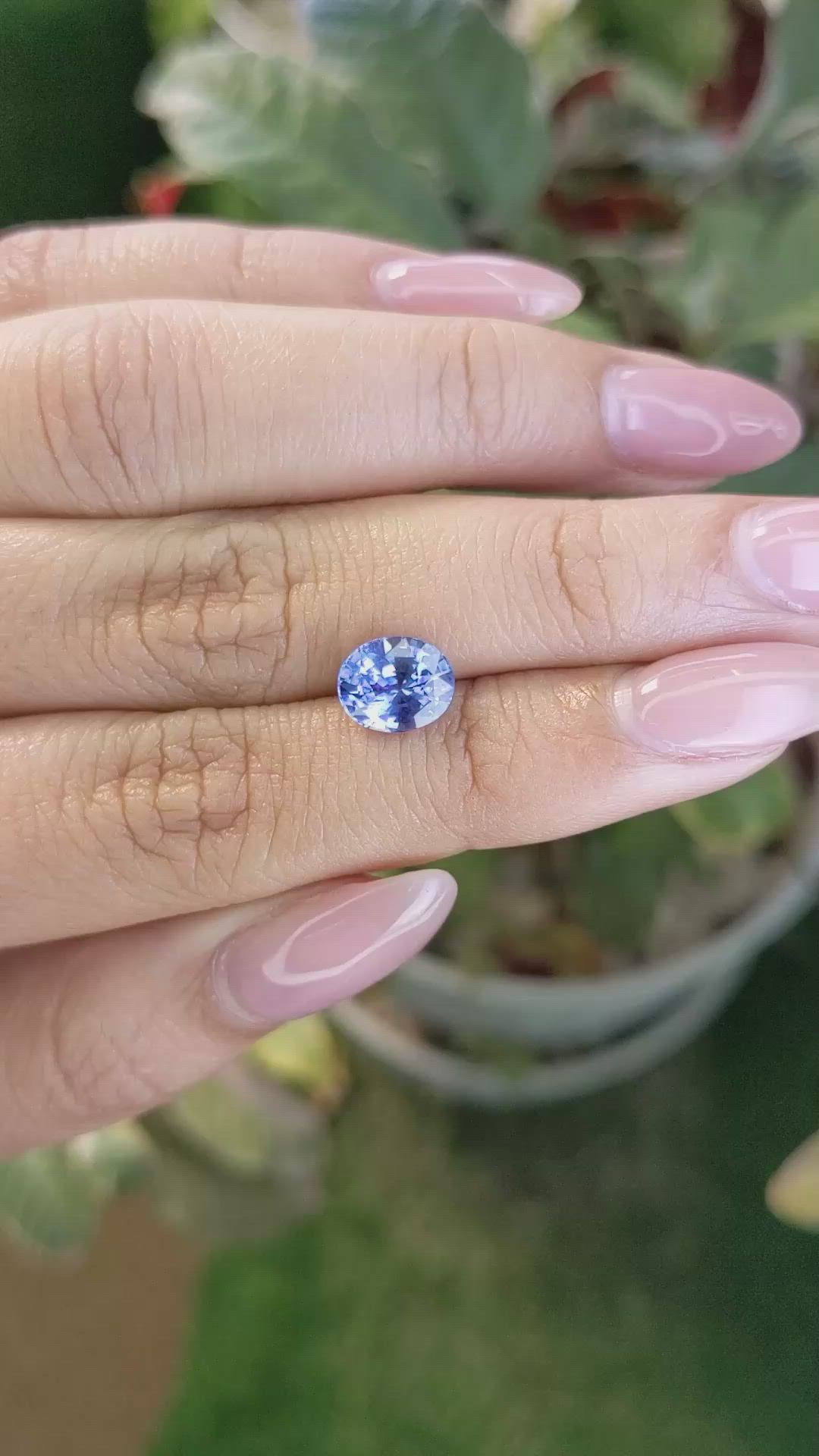 2.20 Ct. Blue Sapphire from Ceylon (Sri Lanka) Size Video