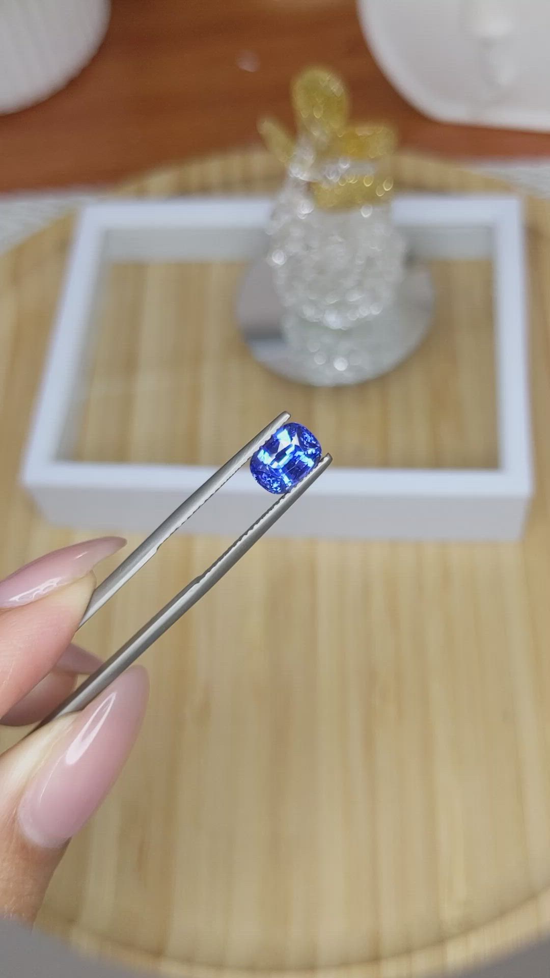2.05 Ct. Blue Sapphire from Ceylon (Sri Lanka) Size Video