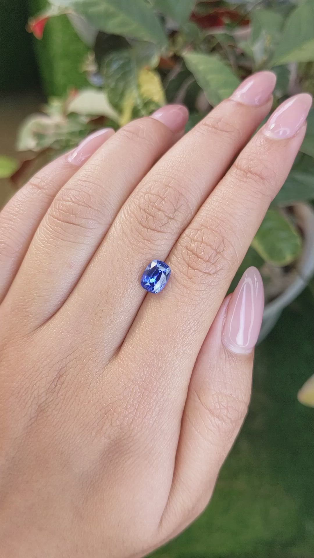 2.05 Ct. Blue Sapphire from Ceylon (Sri Lanka) Size Video