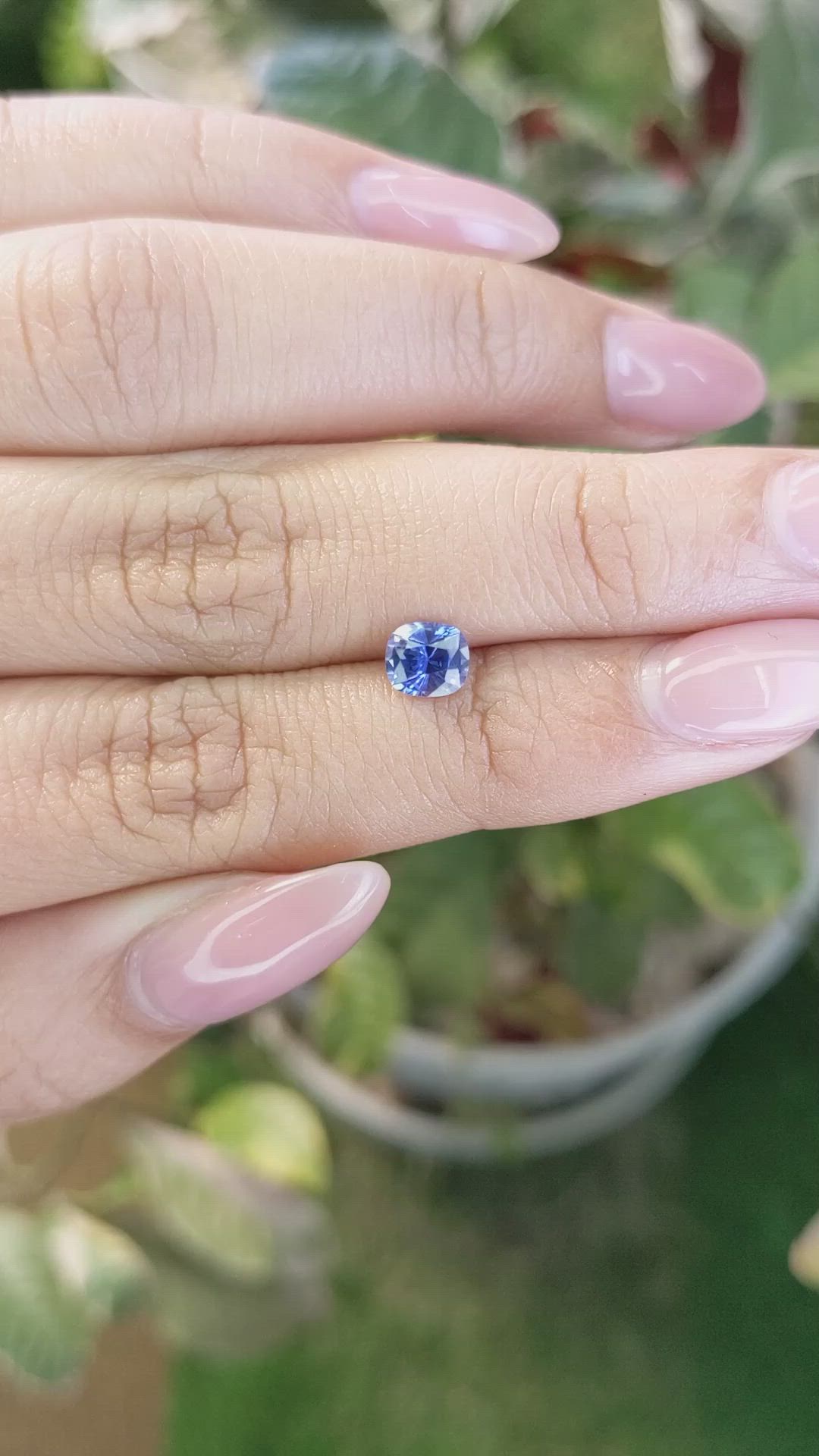 0.80 Ct. Blue Sapphire from Ceylon (Sri Lanka) Size Video