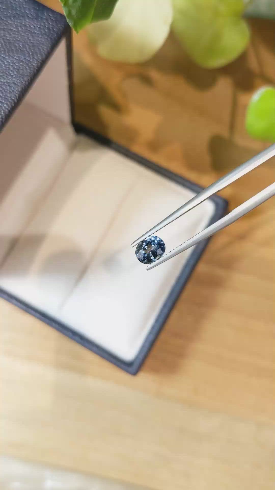 0.98 Ct. Blue Sapphire from Ceylon (Sri Lanka) Size Video