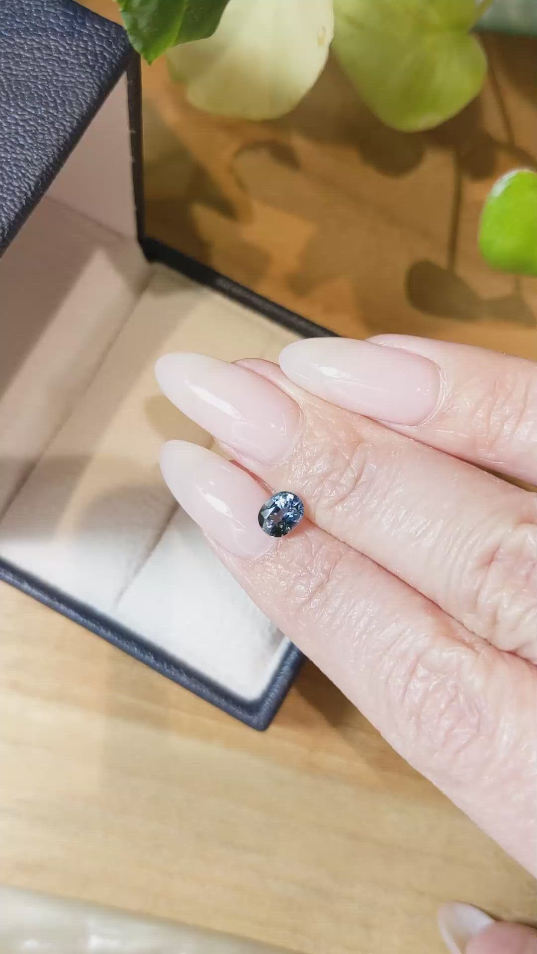 0.98 Ct. Blue Sapphire from Ceylon (Sri Lanka) Size Video