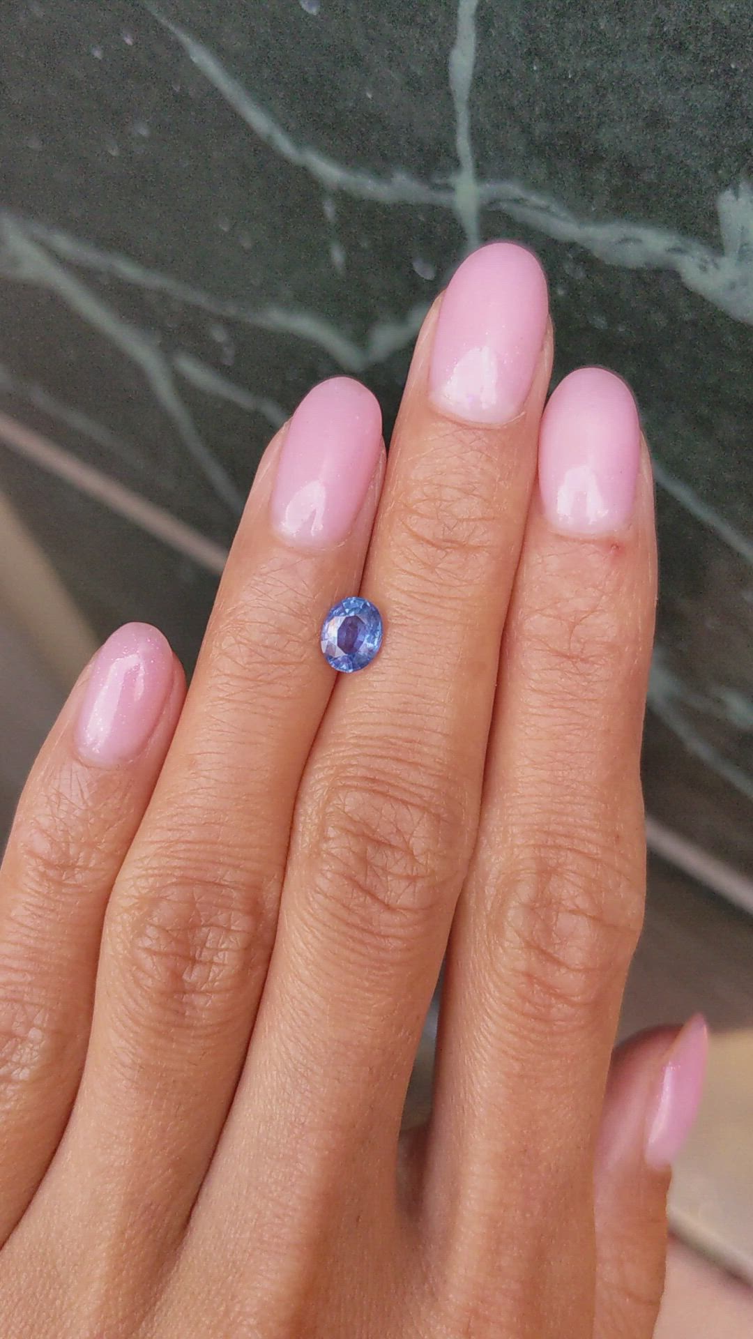 1.04 Ct. Blue Sapphire from Ceylon (Sri Lanka) Size Video