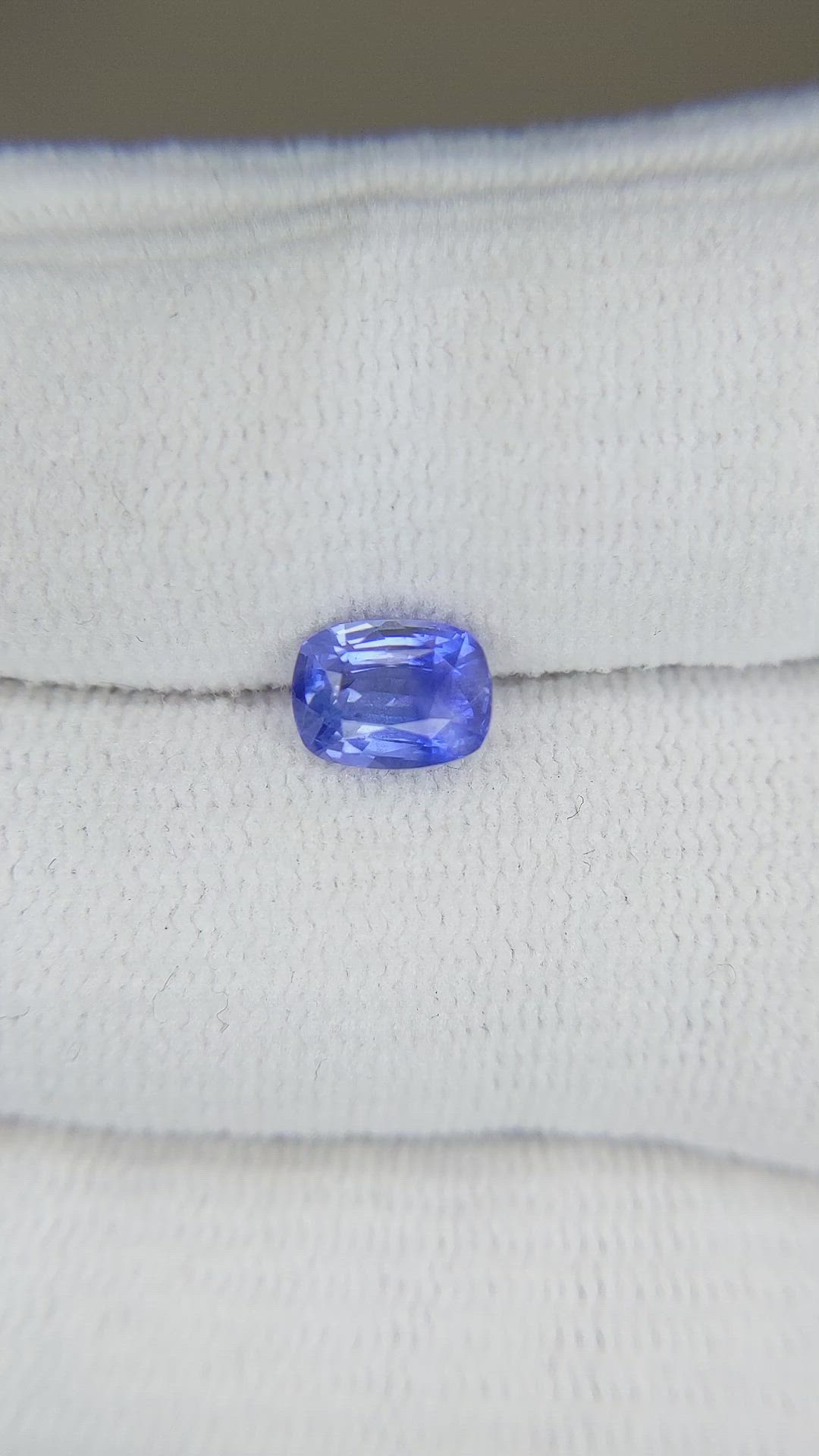 1.53 Ct. Blue Sapphire from Ceylon (Sri Lanka) Size Video