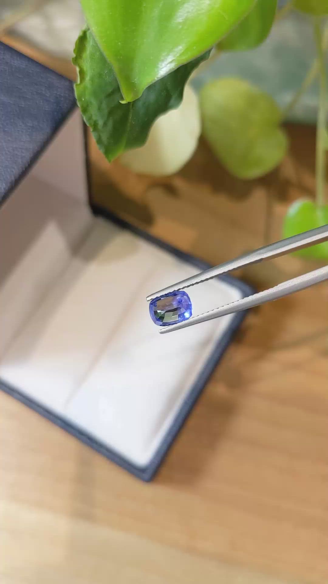 1.53 Ct. Blue Sapphire from Ceylon (Sri Lanka) Size Video