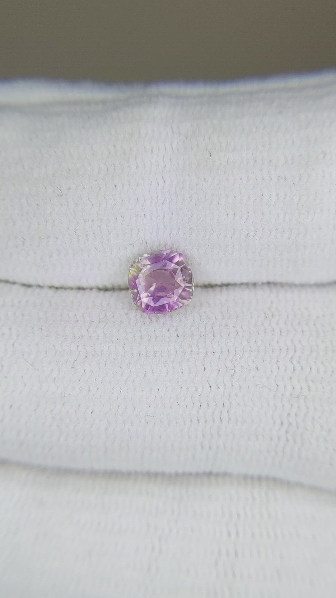 1.10 Ct. Pinkish Purple Sapphire from Ceylon (Sri Lanka) Size Video