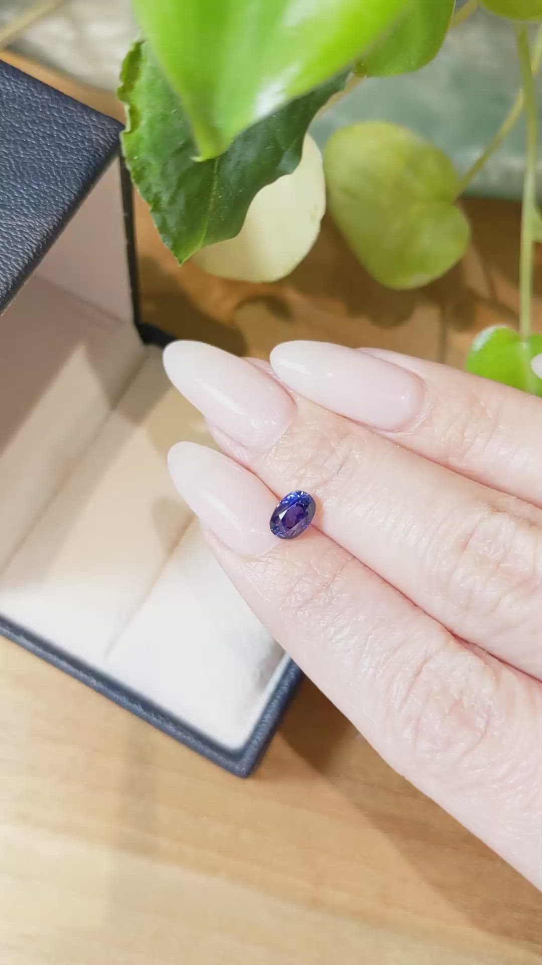 1.49 Ct. Blue Sapphire from Ceylon (Sri Lanka) Size Video