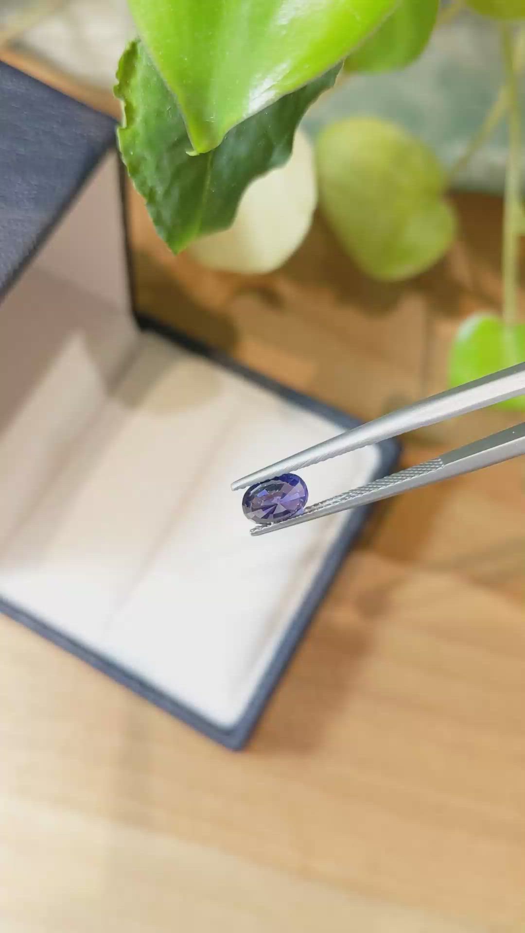 1.49 Ct. Blue Sapphire from Ceylon (Sri Lanka) Size Video