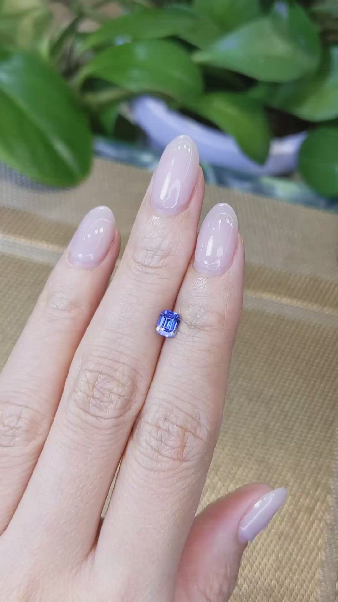 0.80 Ct. Blue Sapphire from Ceylon (Sri Lanka) Size Video