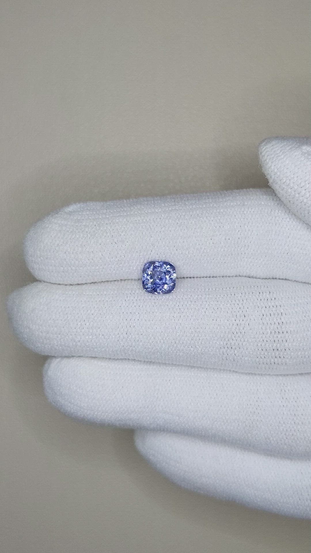1.18 Ct. Blue Sapphire from Ceylon (Sri Lanka) Size Video