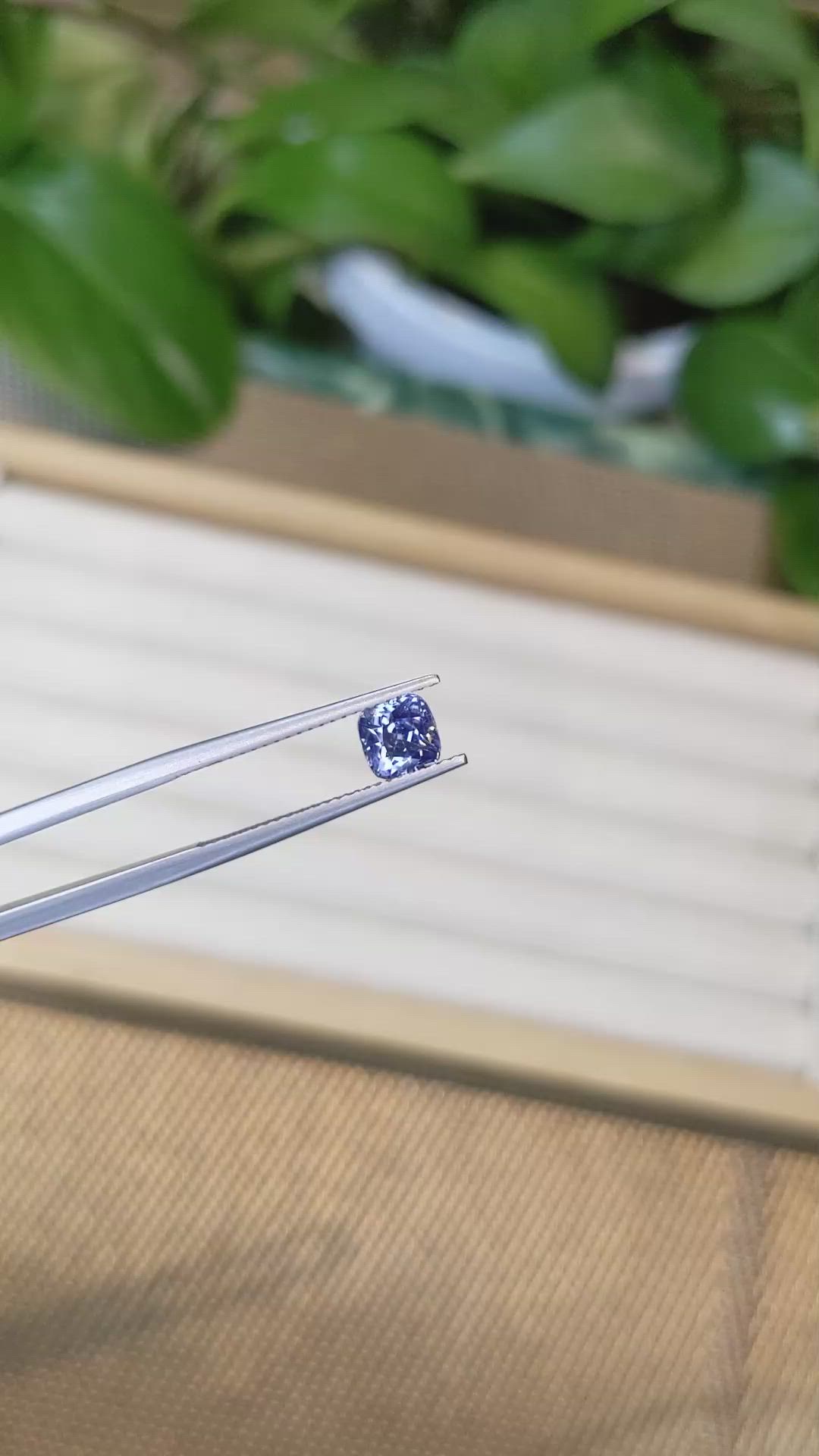 1.18 Ct. Blue Sapphire from Ceylon (Sri Lanka) Size Video