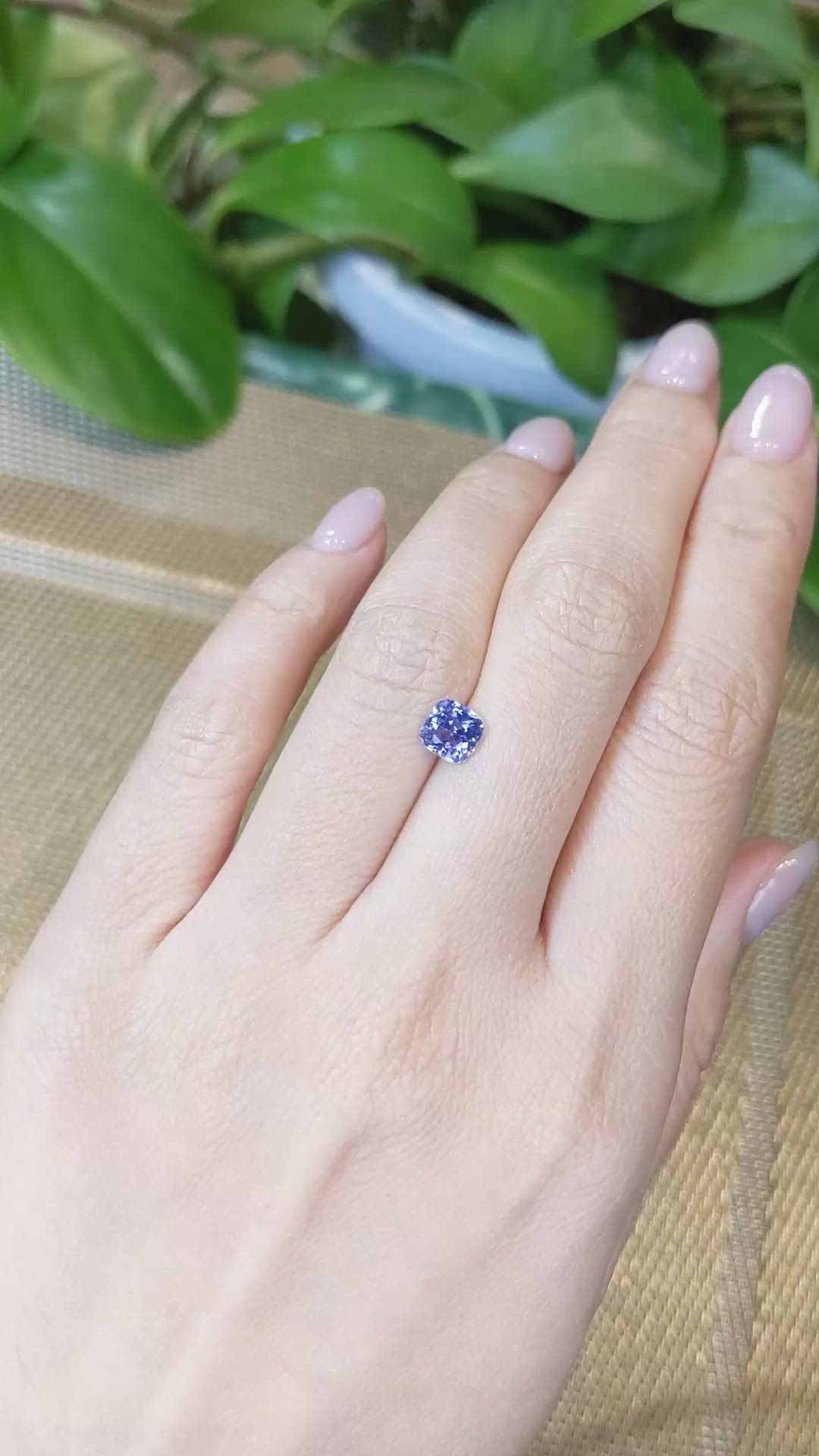 1.18 Ct. Blue Sapphire from Ceylon (Sri Lanka) Size Video