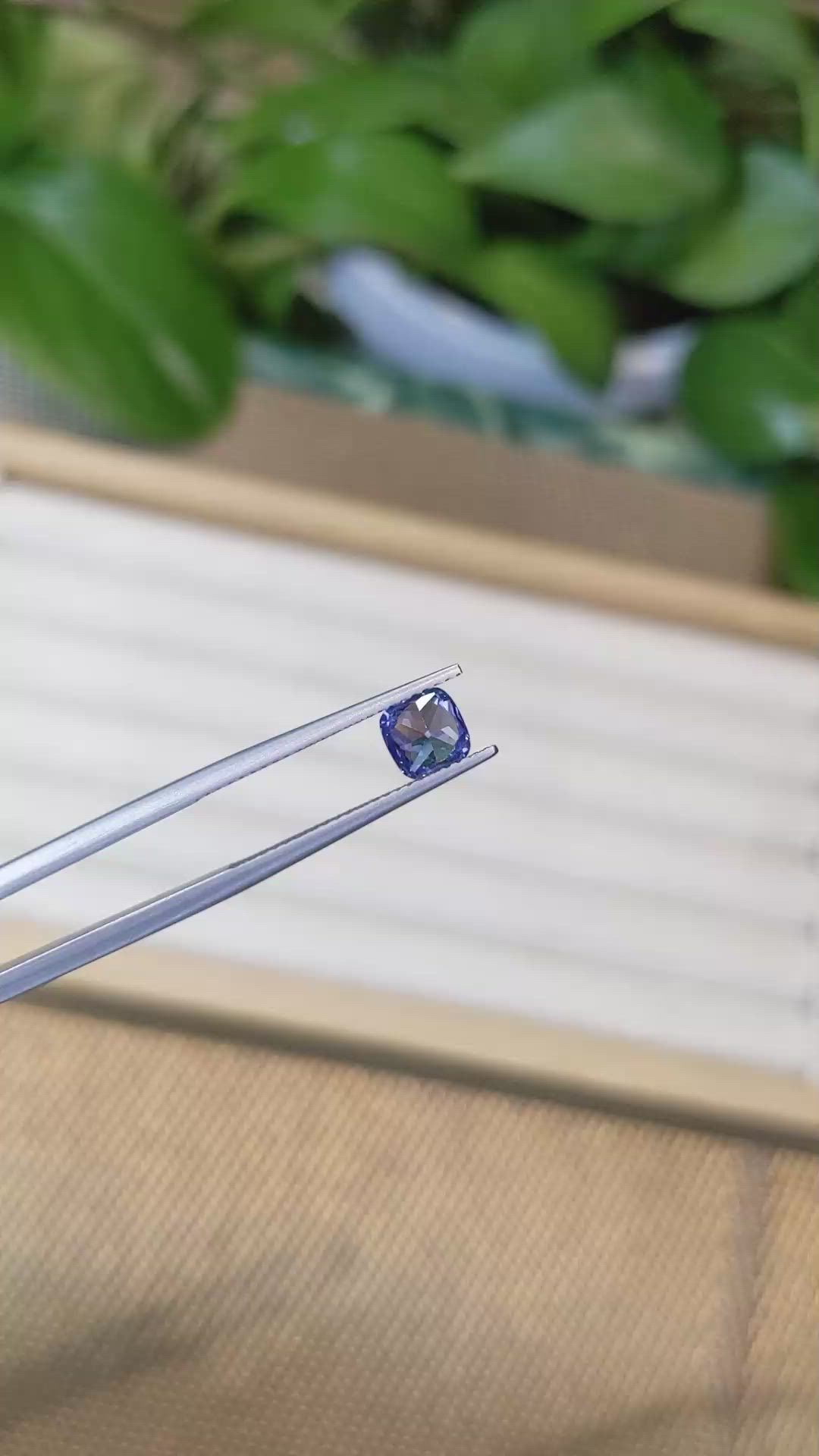 1.18 Ct. Blue Sapphire from Ceylon (Sri Lanka) Size Video