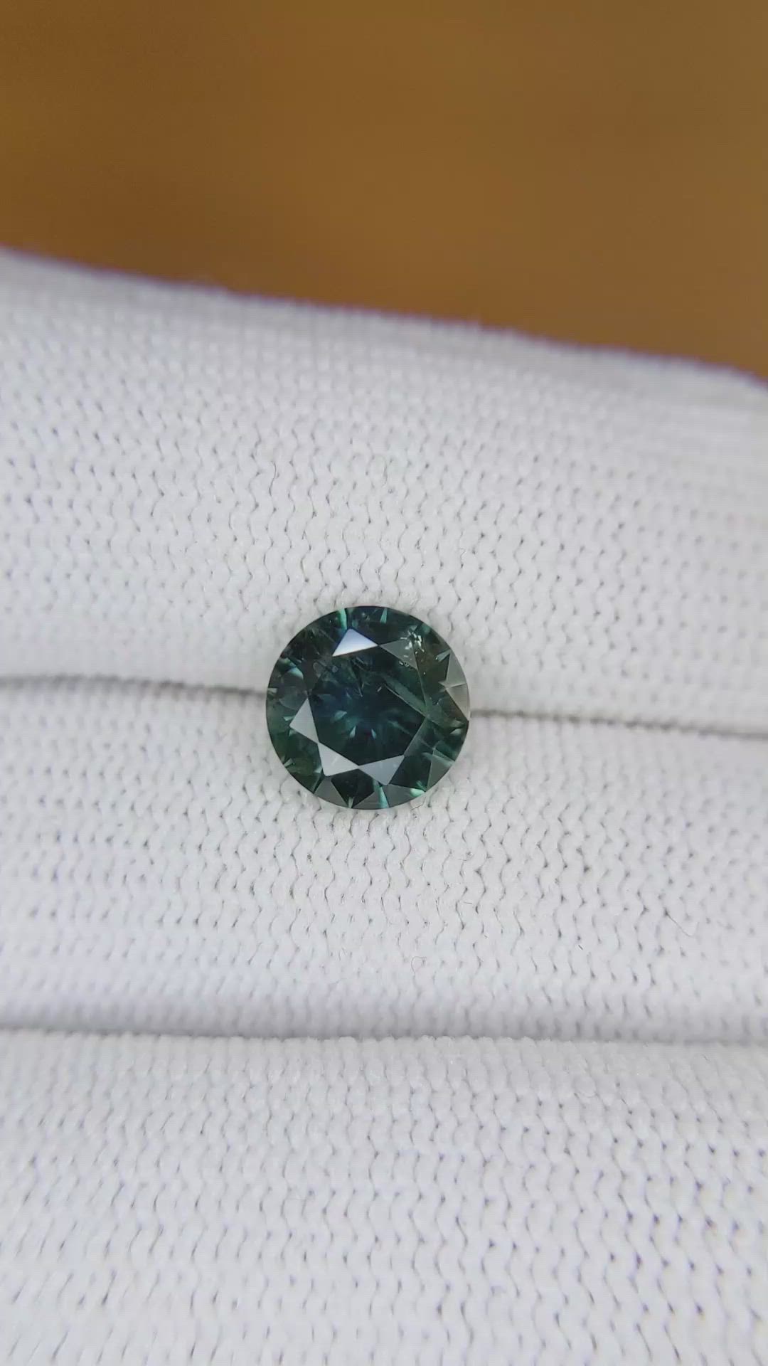 1.96 Ct. Bluish Green Sapphire from Montana Size Video