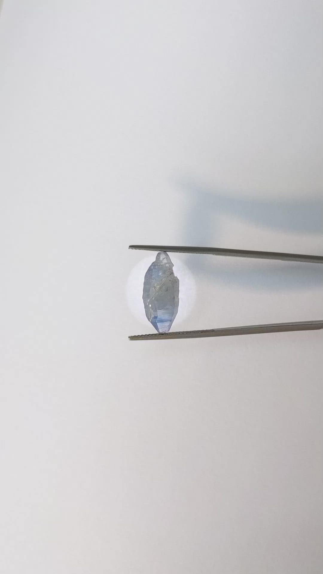 8.58 Ct. Blue Rough Sapphire Crystal from Ceylon (Sri Lanka) Size Video