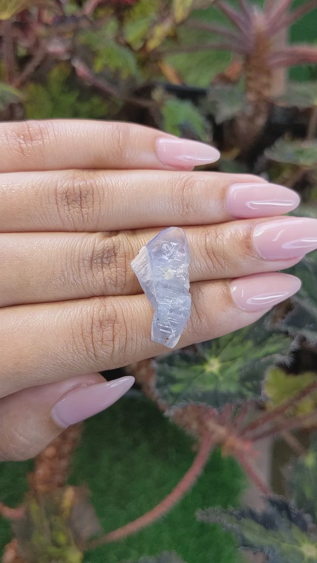 20.06 Ct. Blue Sapphire Crystal from Ceylon (Sri Lanka) Size Video