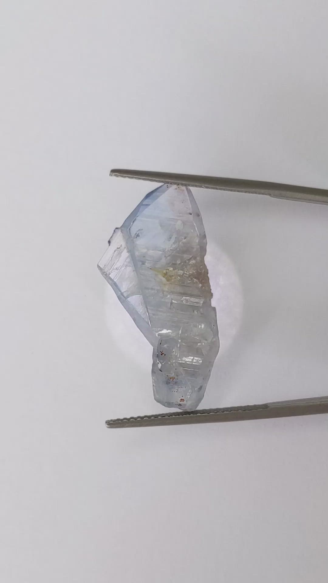 20.06 Ct. Blue Sapphire Crystal from Ceylon (Sri Lanka) Size Video