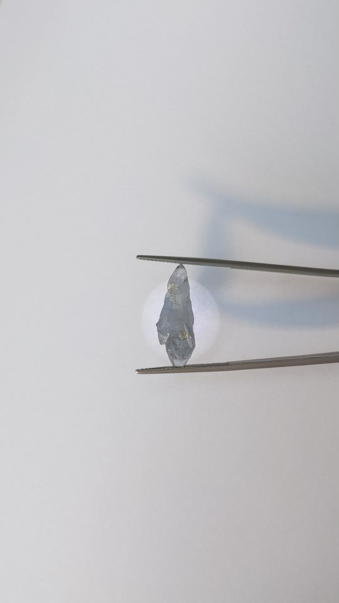 9.36 Ct. Blue Sapphire Crystal from Ceylon (Sri Lanka) Size Video