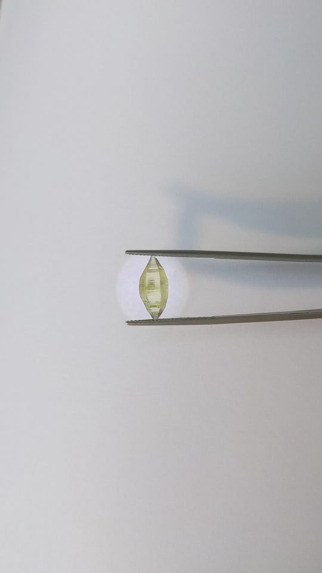 3.94 Ct. Yellow Rough Sapphire Crystal from Ceylon (Sri Lanka) Size Video