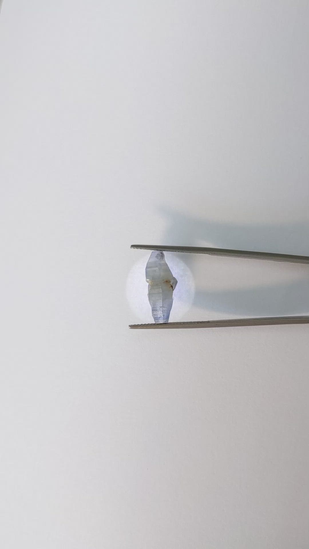 8.56 Ct. Blue Rough Sapphire Crystal from Ceylon (Sri Lanka) Size Video