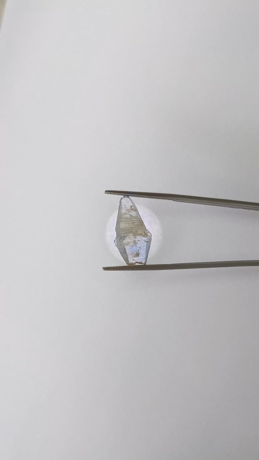 8.78 Ct. Blue Rough Sapphire Crystal from Ceylon (Sri Lanka) Size Video