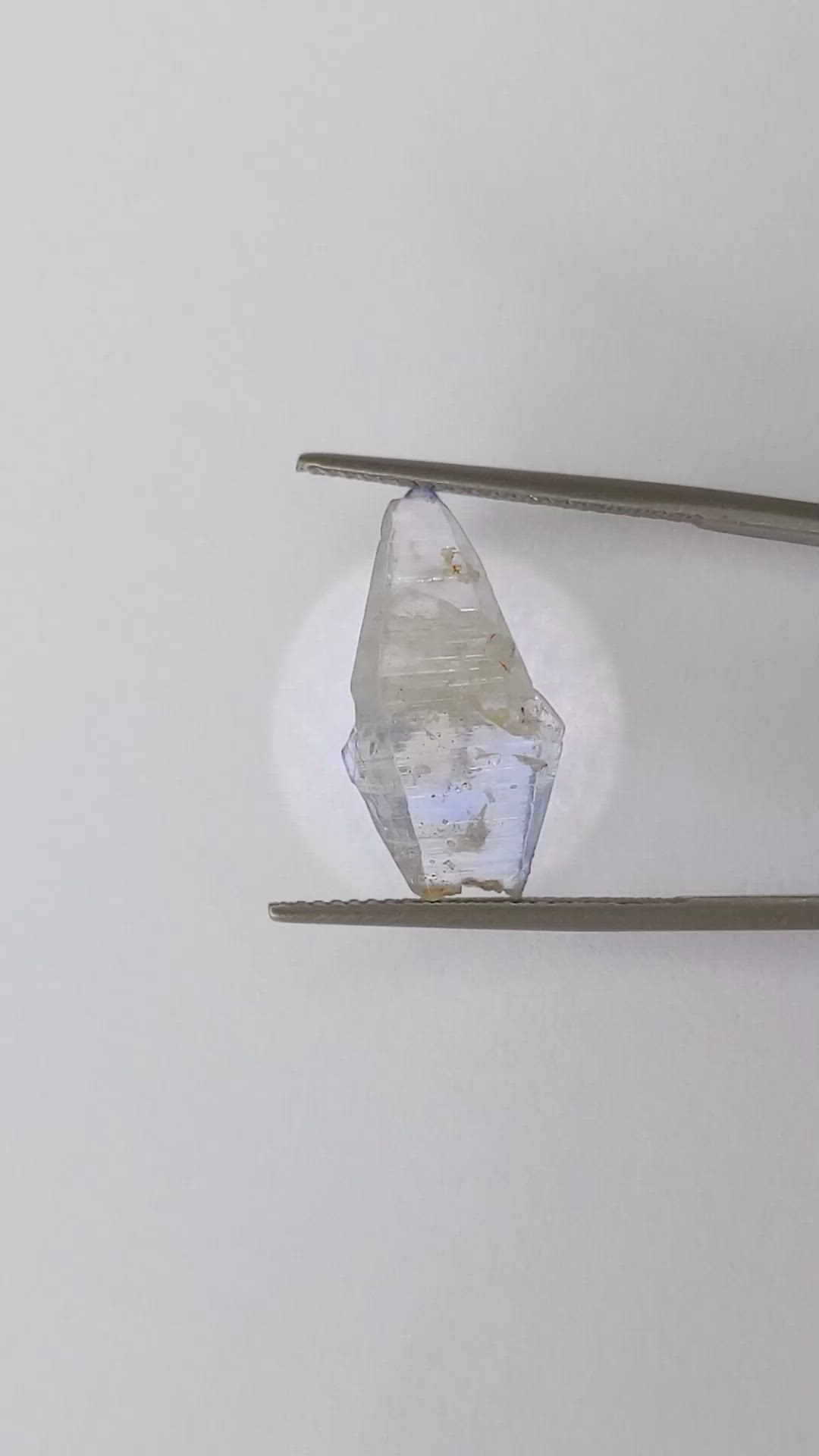 8.78 Ct. Blue Rough Sapphire Crystal from Ceylon (Sri Lanka) Size Video