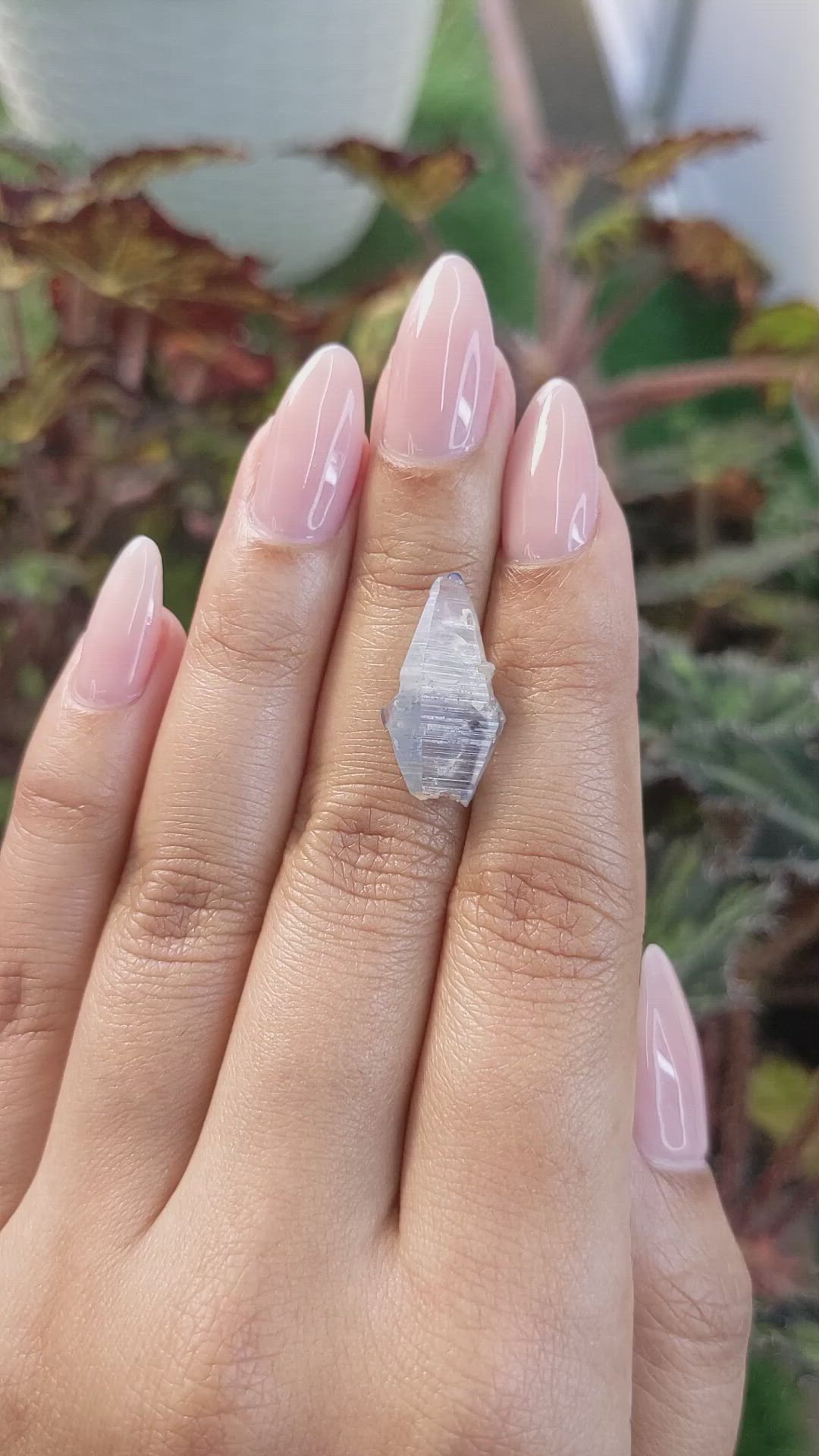 8.78 Ct. Blue Rough Sapphire Crystal from Ceylon (Sri Lanka) Size Video