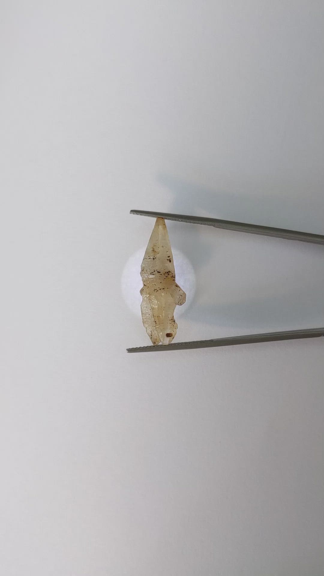 14.95 Ct. Yellow Rough Sapphire Crystal from Ceylon (Sri Lanka) Size Video