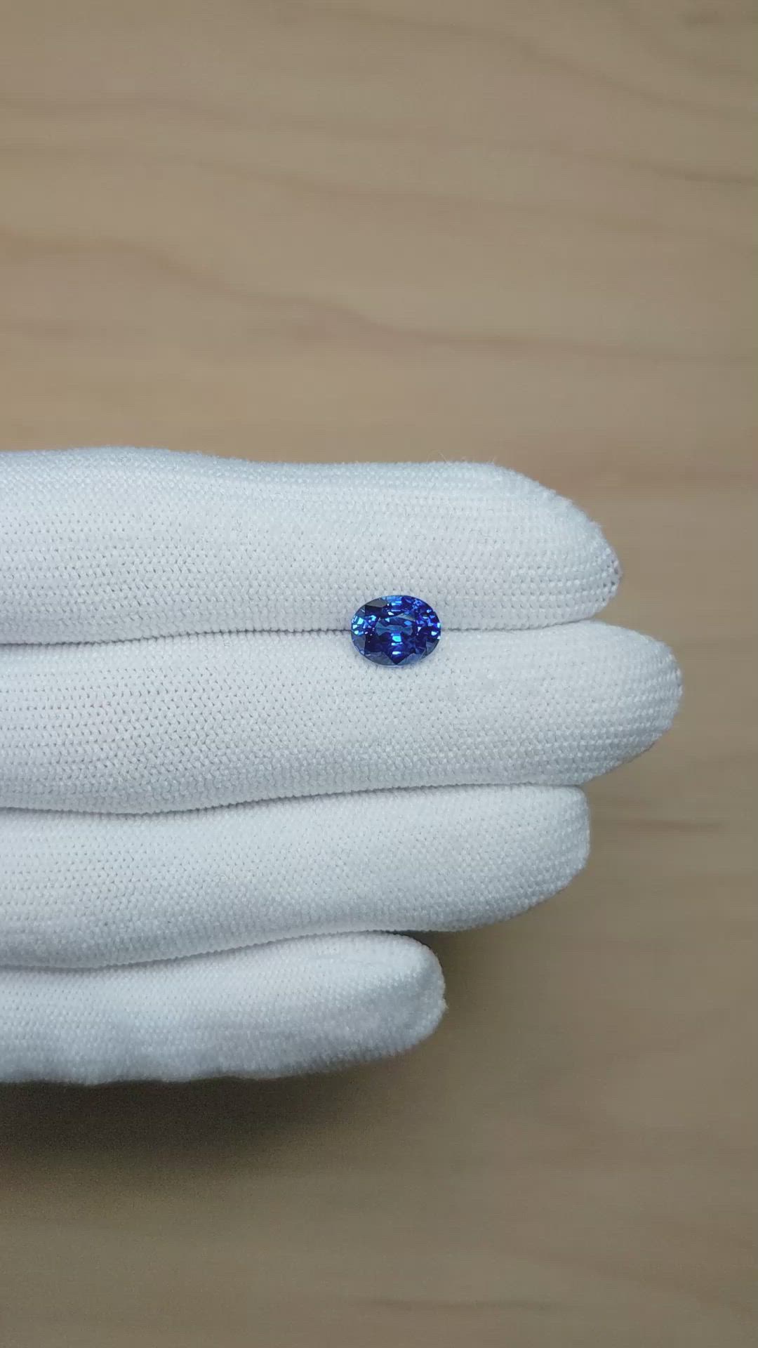 2.58 Ct. Blue Sapphire from Madagascar Size Video