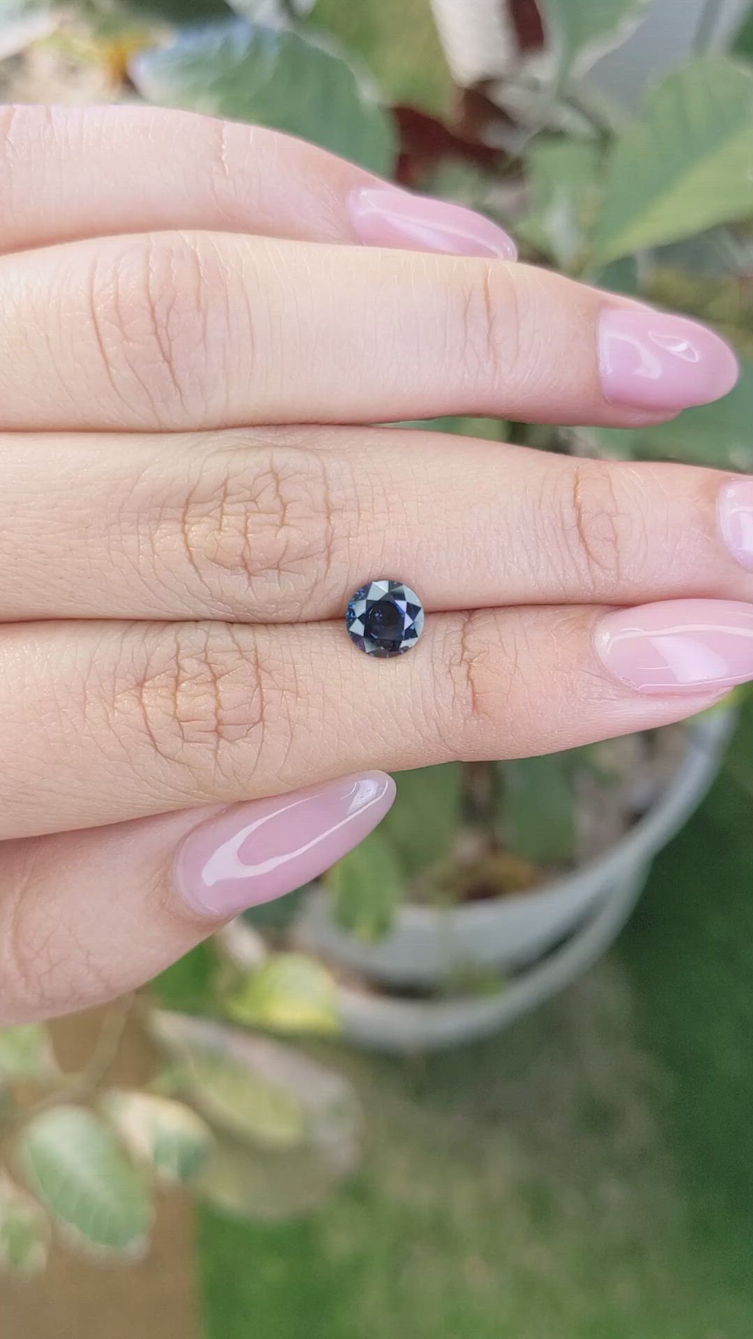 1.07 Ct. Greenish Blue Sapphire from Madagascar Size Video