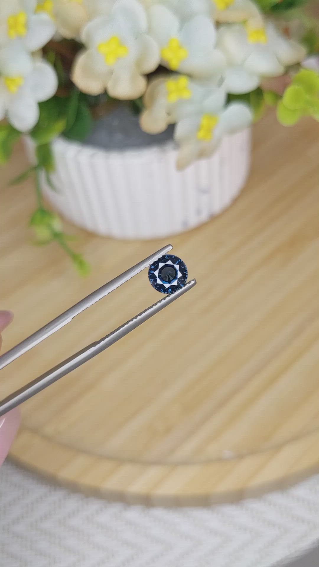 1.07 Ct. Greenish Blue Sapphire from Madagascar Size Video