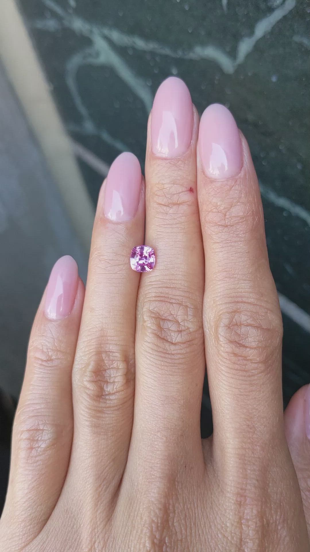 1.12 Ct. Pink Sapphire from Ceylon (Sri Lanka) Size Video