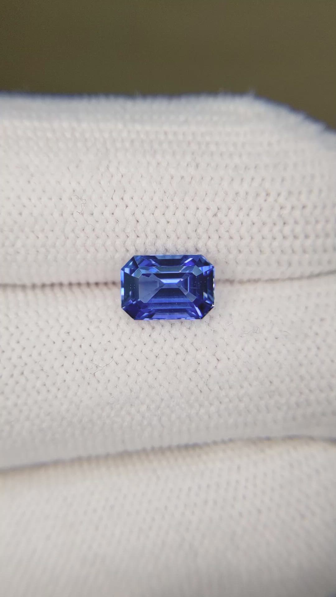 2.04 Ct. Blue Sapphire from Ceylon (Sri Lanka) Size Video