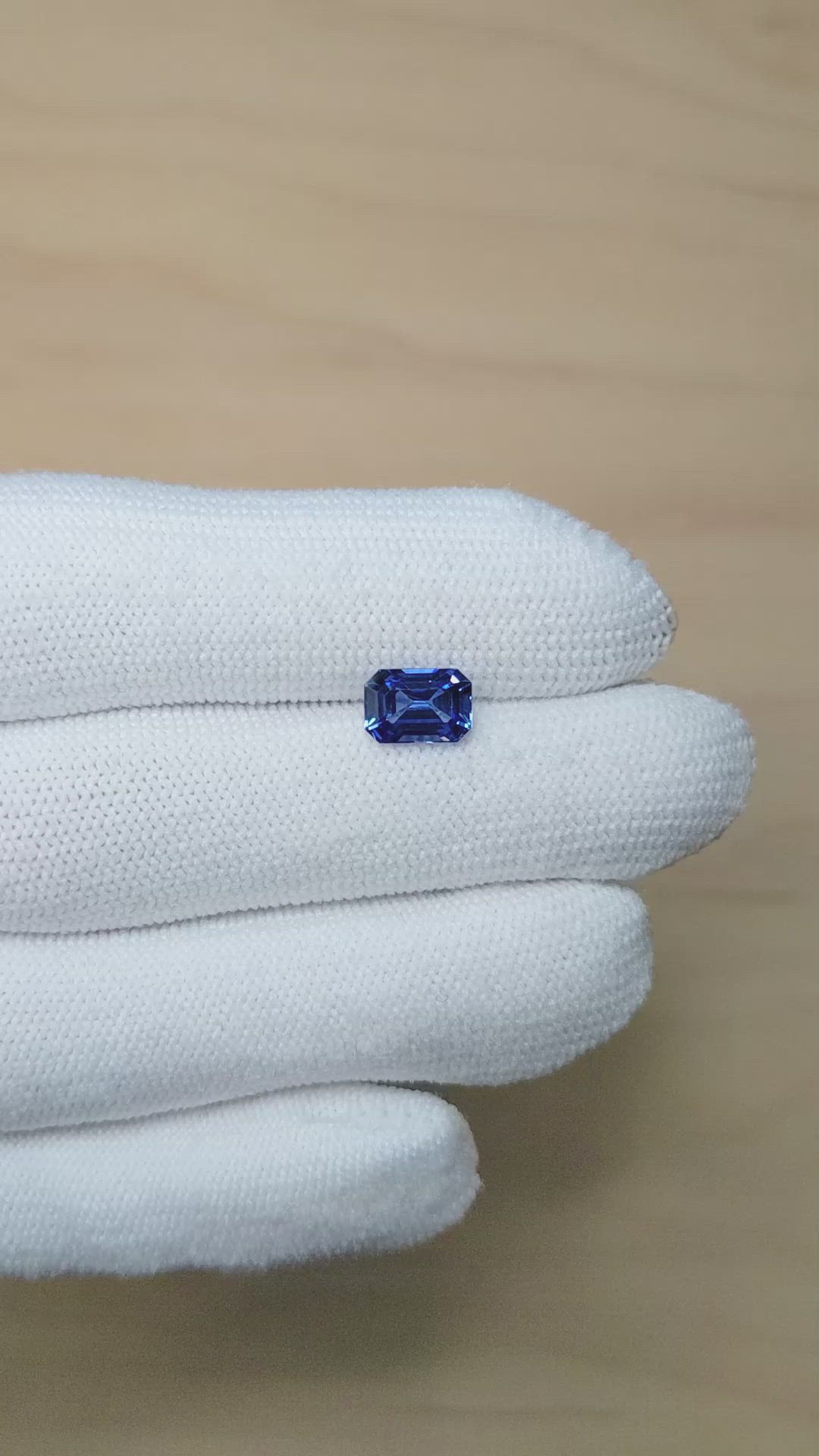 2.04 Ct. Blue Sapphire from Ceylon (Sri Lanka) Size Video