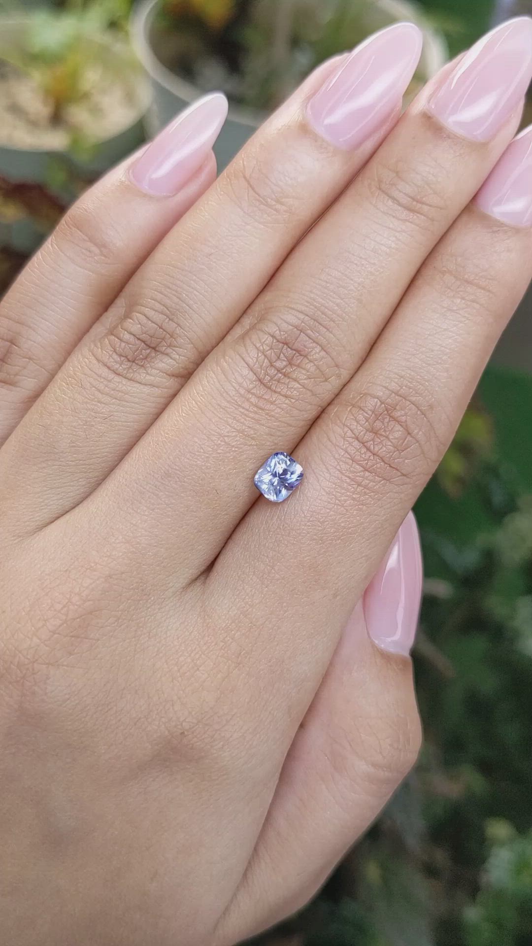 1.15 Ct. Blue Sapphire from Ceylon (Sri Lanka) Size Video