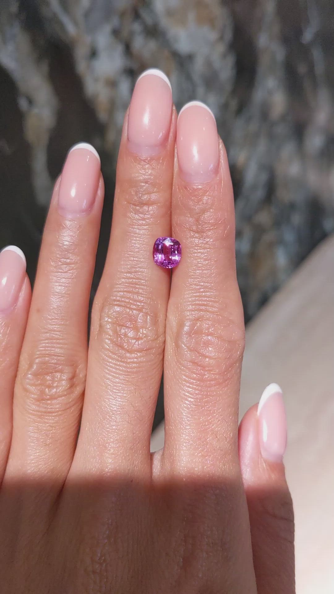 1.54 Ct. Pink Sapphire from Ceylon (Sri Lanka) Size Video