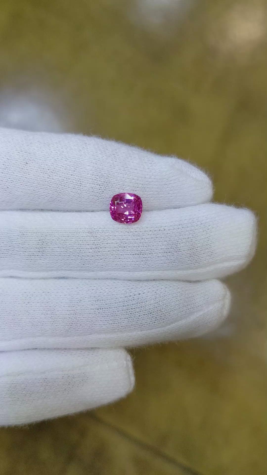 1.54 Ct. Pink Sapphire from Ceylon (Sri Lanka) Size Video