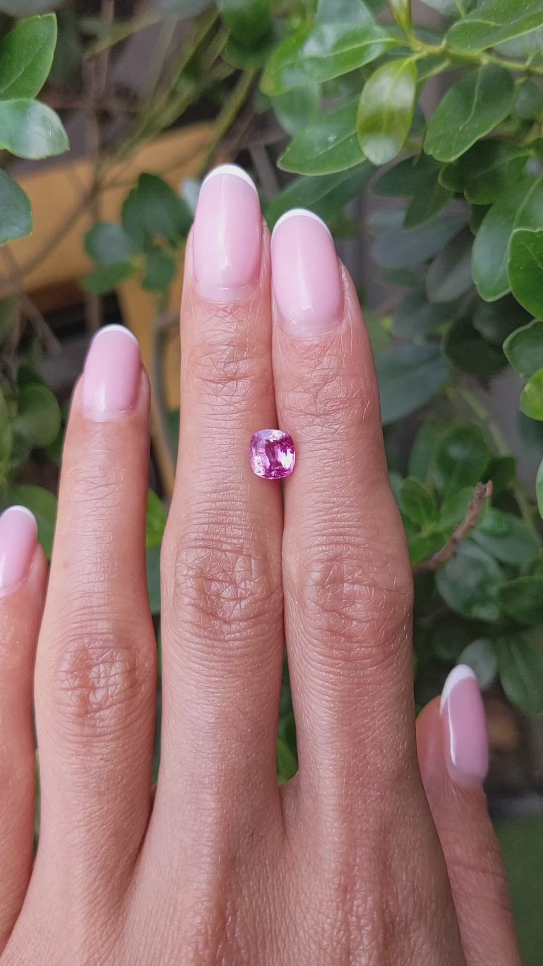 1.54 Ct. Pink Sapphire from Ceylon (Sri Lanka) Size Video