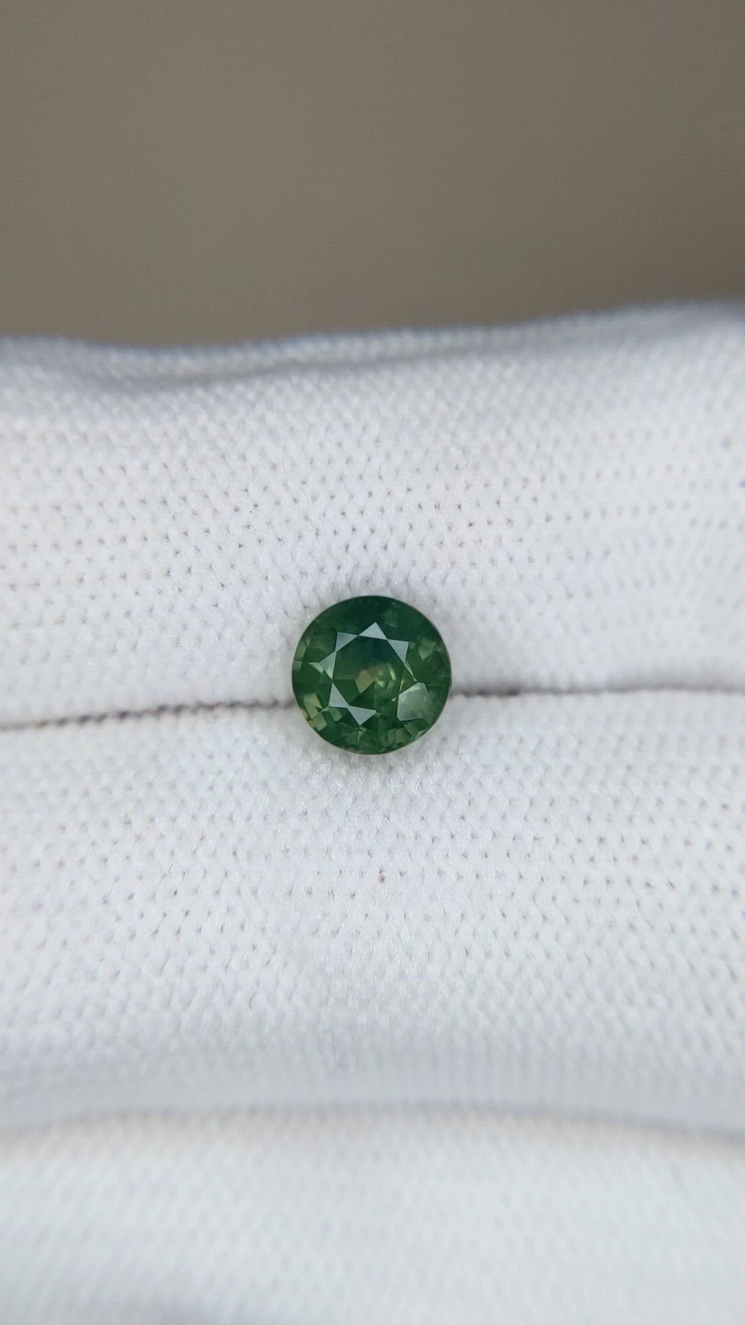 1.47 Ct. Yellowish Green Sapphire from Madagascar Size Video