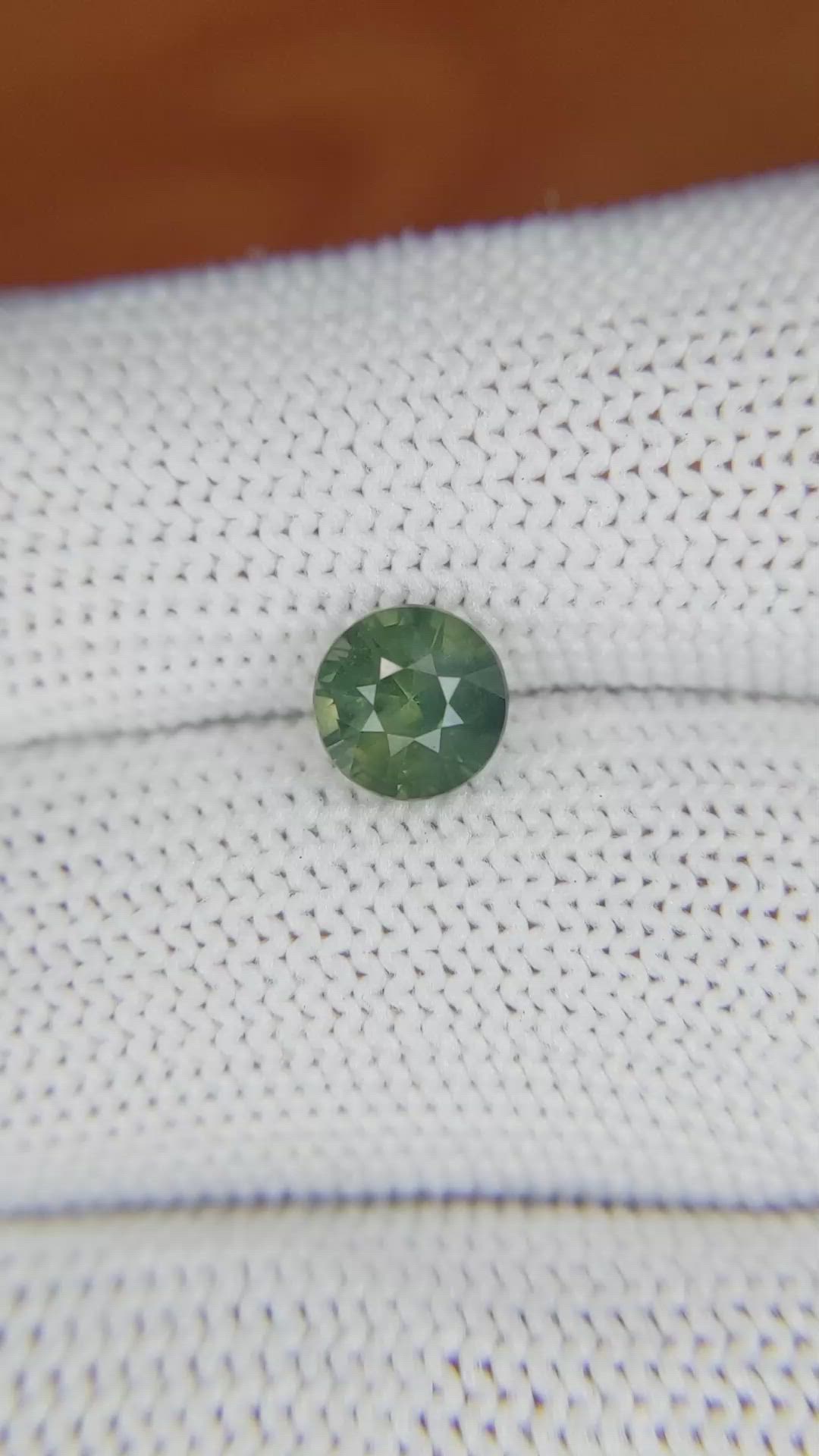 1.66 Ct. Green Sapphire from Madagascar Size Video