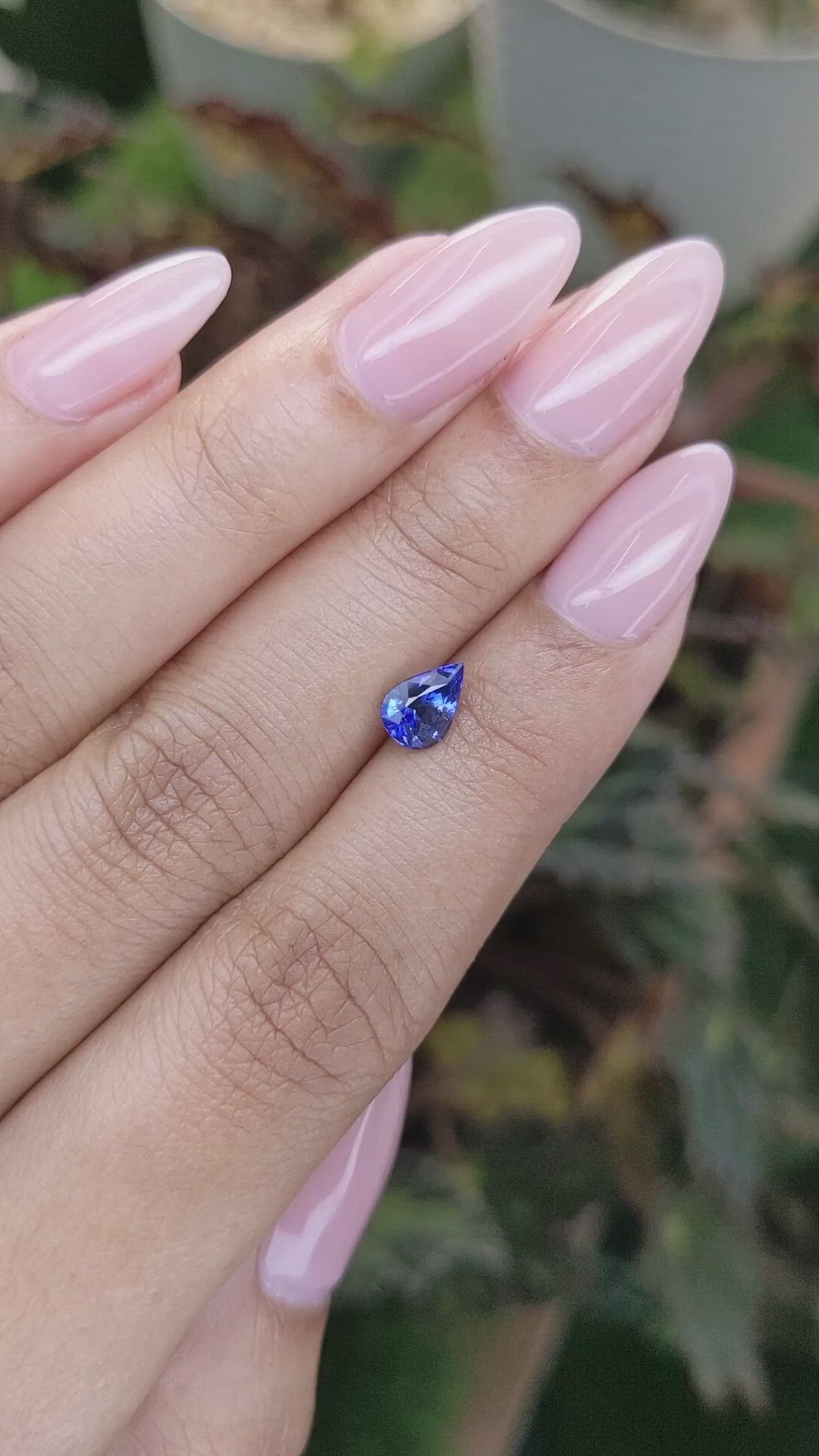 1.02 Ct. Blue Sapphire from Ceylon (Sri Lanka) Size Video