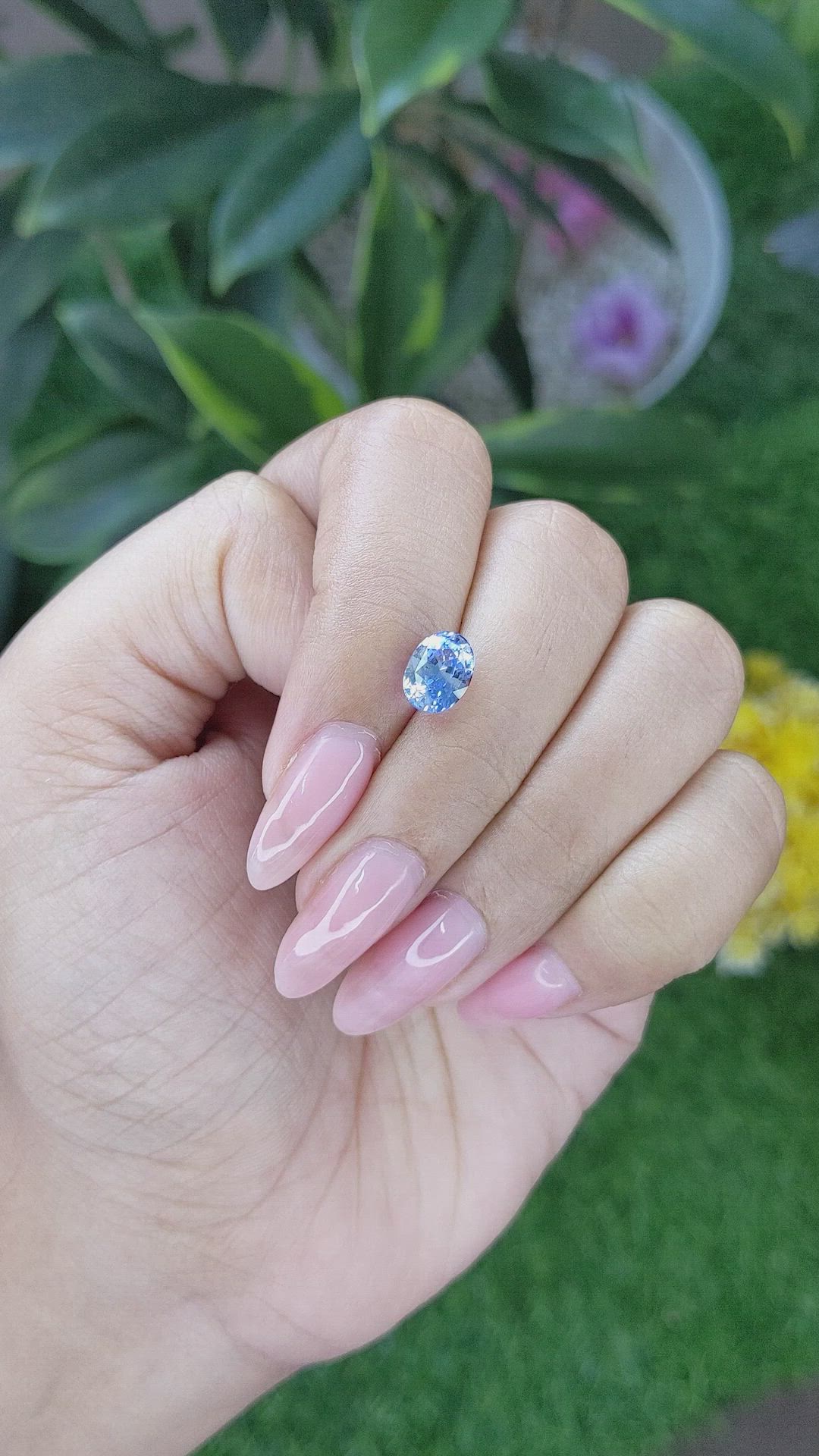 2.00 Ct. Blue Sapphire from Ceylon (Sri Lanka) Size Video