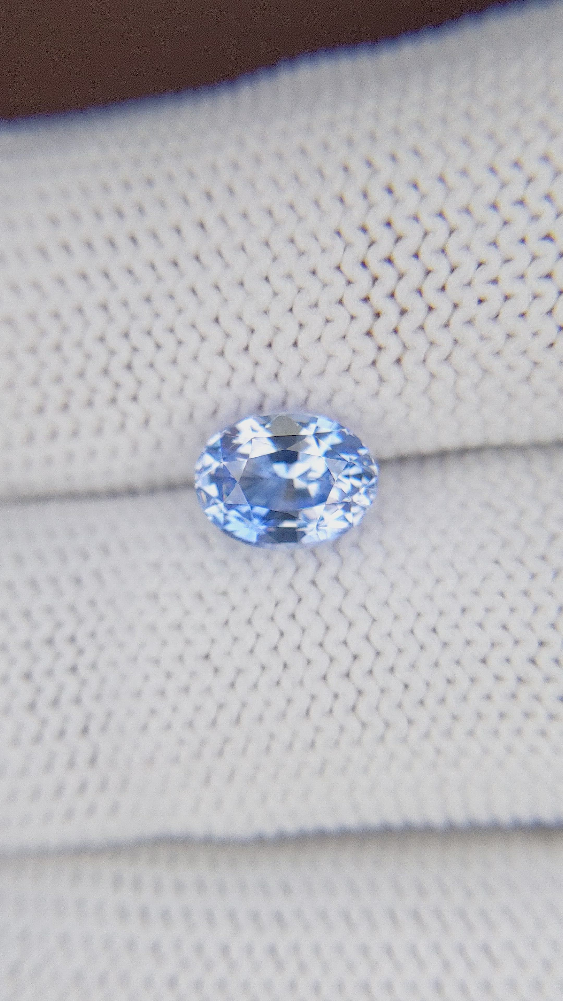 2.00 Ct. Blue Sapphire from Ceylon (Sri Lanka) Size Video