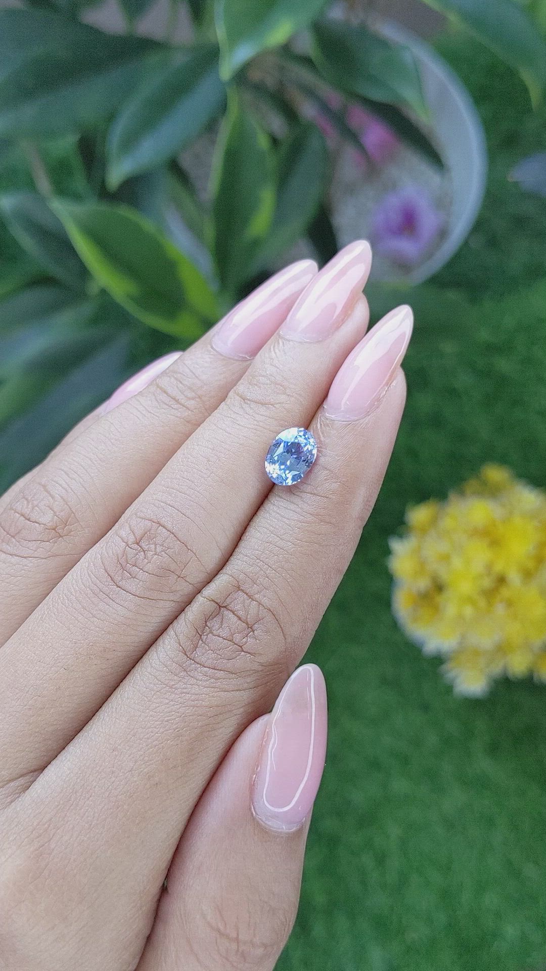 2.00 Ct. Blue Sapphire from Ceylon (Sri Lanka) Size Video