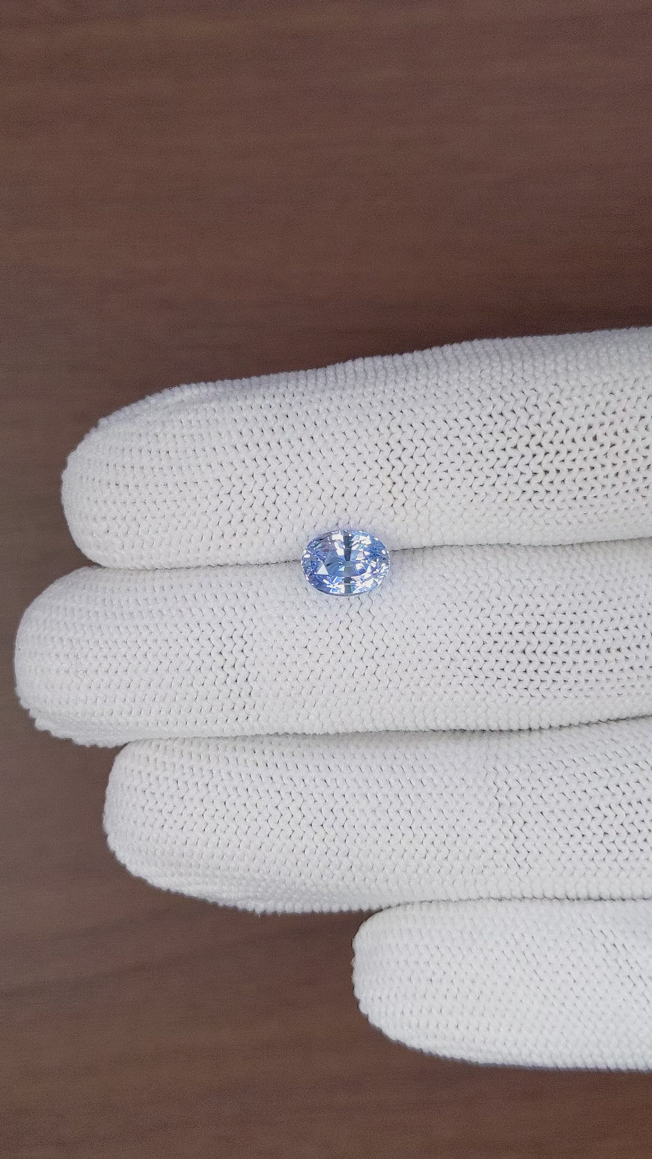 2.00 Ct. Blue Sapphire from Ceylon (Sri Lanka) Size Video