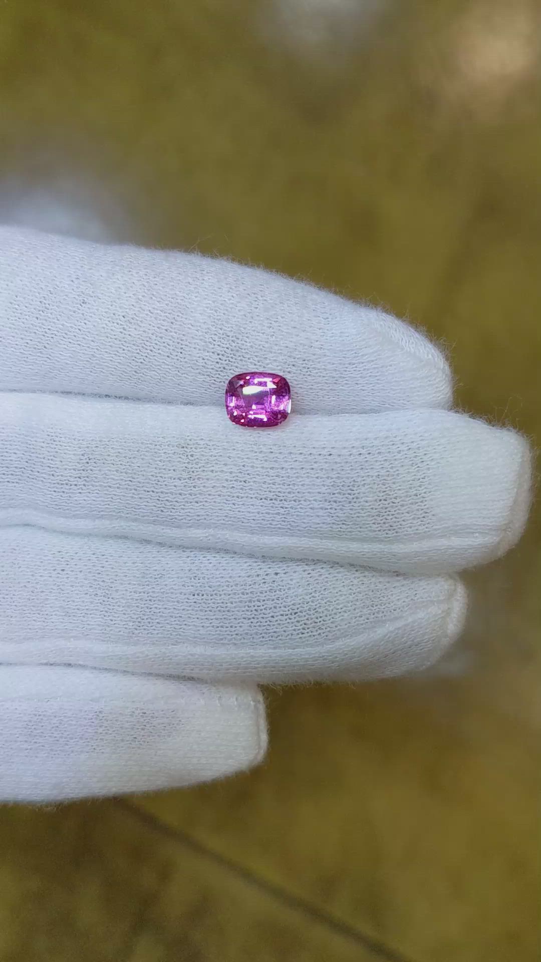 1.29 Ct. Pink Sapphire from Ceylon (Sri Lanka) Size Video