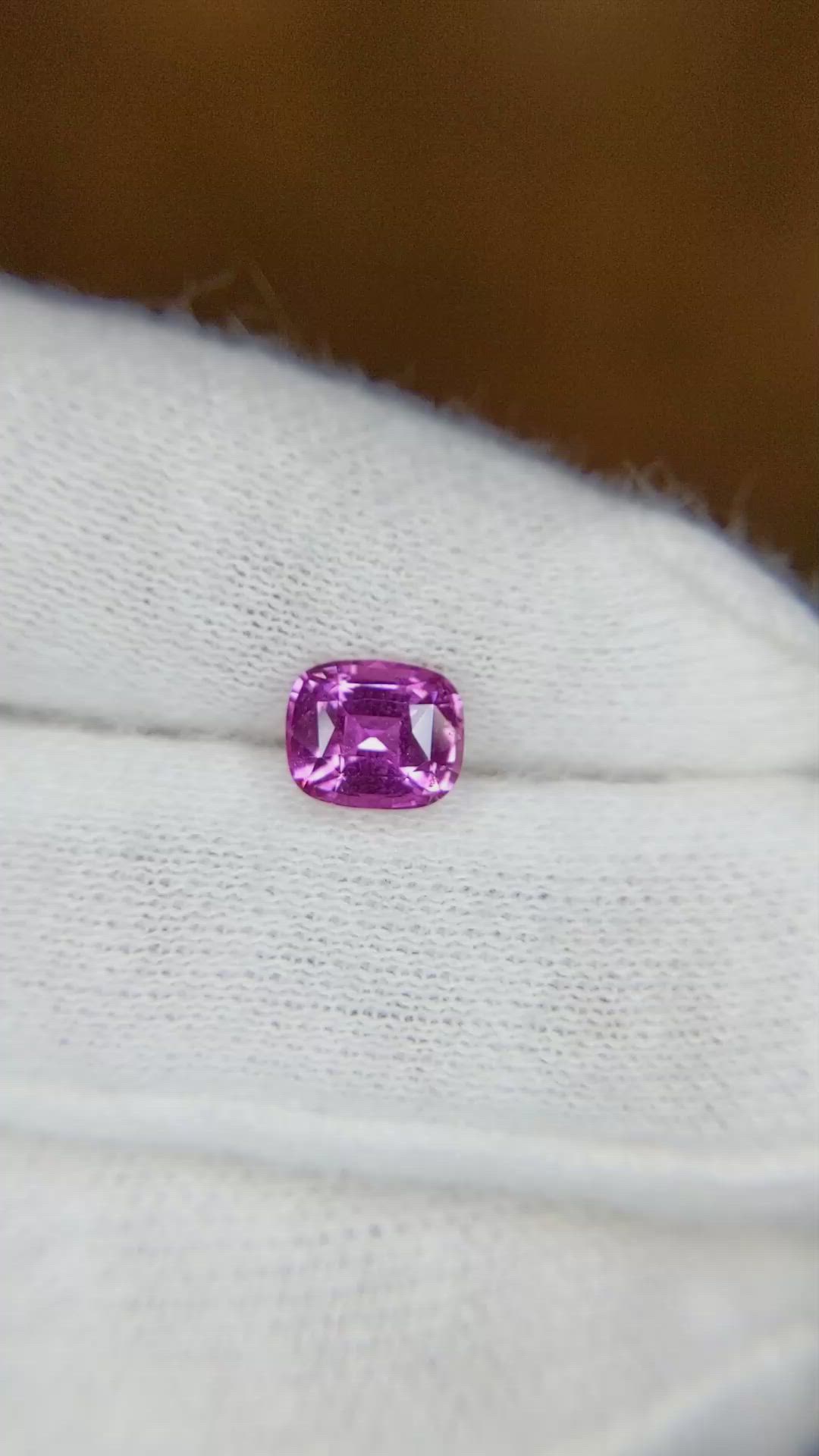 1.29 Ct. Pink Sapphire from Ceylon (Sri Lanka) Size Video
