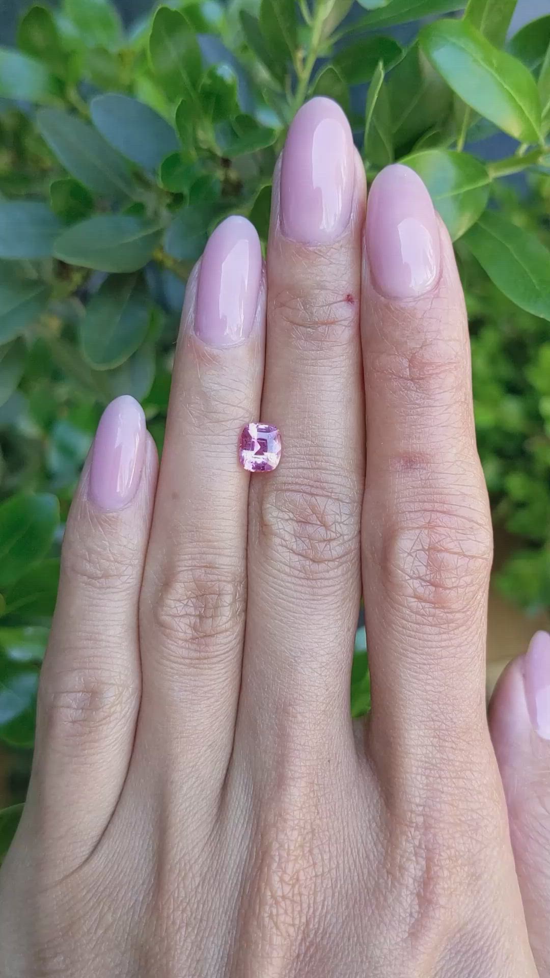 1.29 Ct. Pink Sapphire from Ceylon (Sri Lanka) Size Video