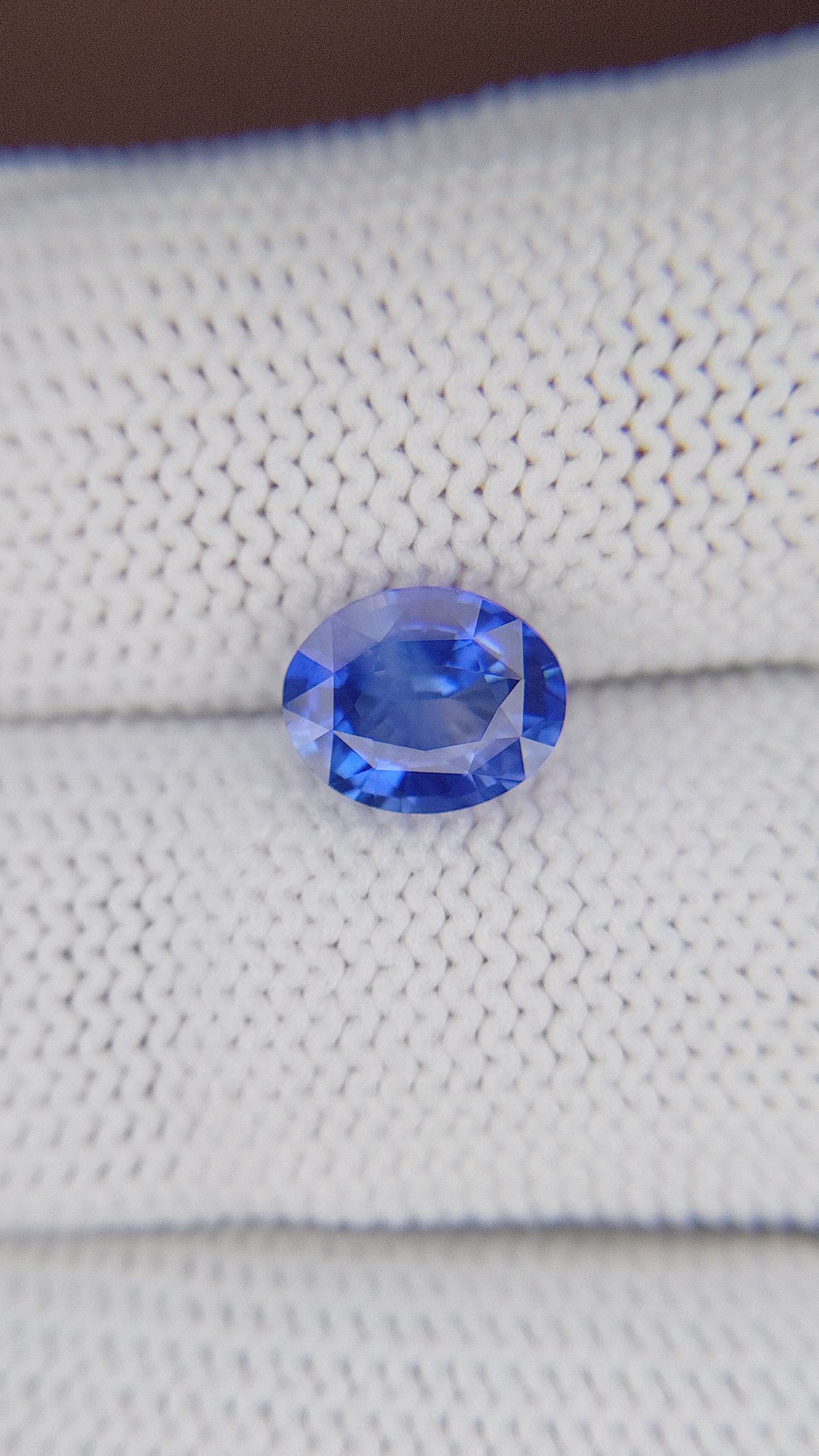 2.12 Ct. Blue Sapphire from Ceylon (Sri Lanka) Size Video