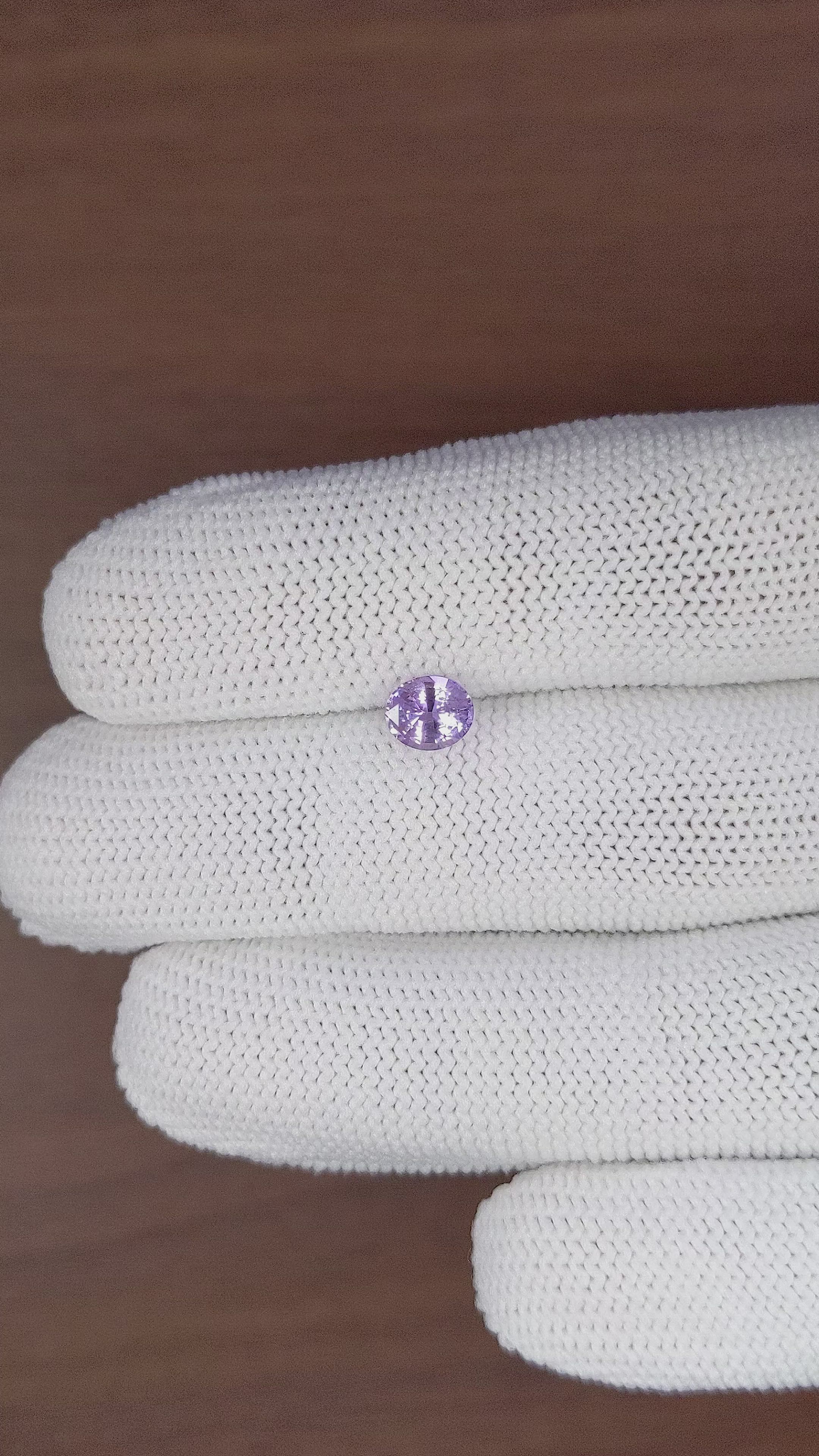 1.04 Ct. Violet Sapphire from Africa Size Video